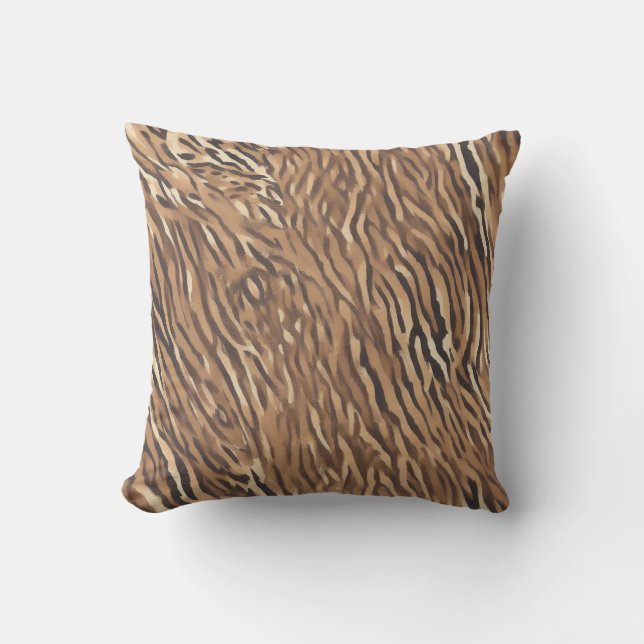 Tiger Skin Design Decorative Cojin Cushion (Front)