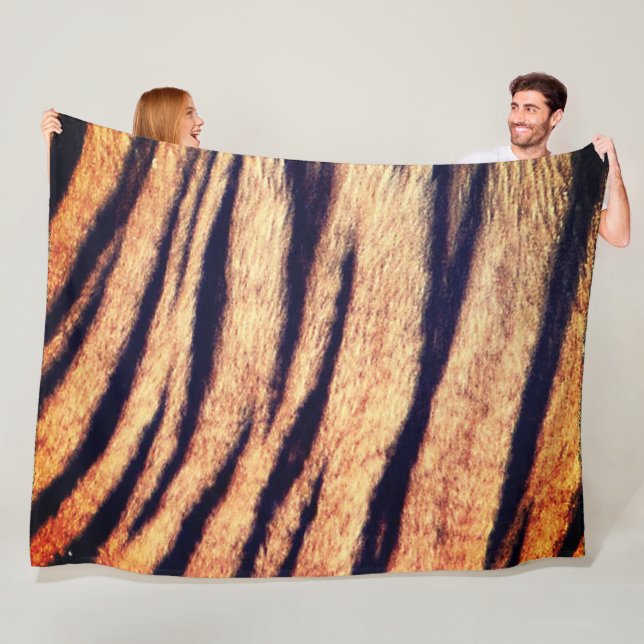 Tiger Skin Fleece Blanket (In Situ)