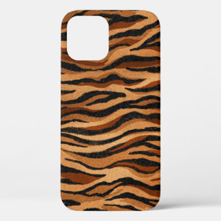 Tiger skin: hand-drawn seamless pattern. iPhone 12 case