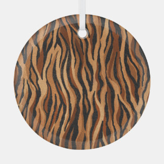 Tiger skin: hand-drawn seamless pattern. glass tree decoration