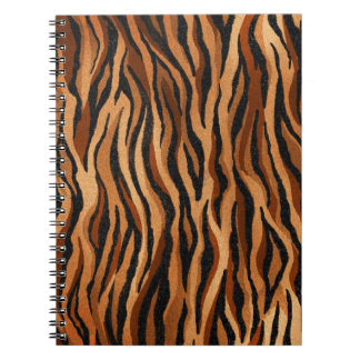 Tiger skin: hand-drawn seamless pattern. notebook