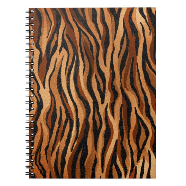 Tiger skin: hand-drawn seamless pattern. notebook (Front)