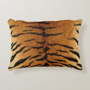 Tiger Skin Print Accent Pillow