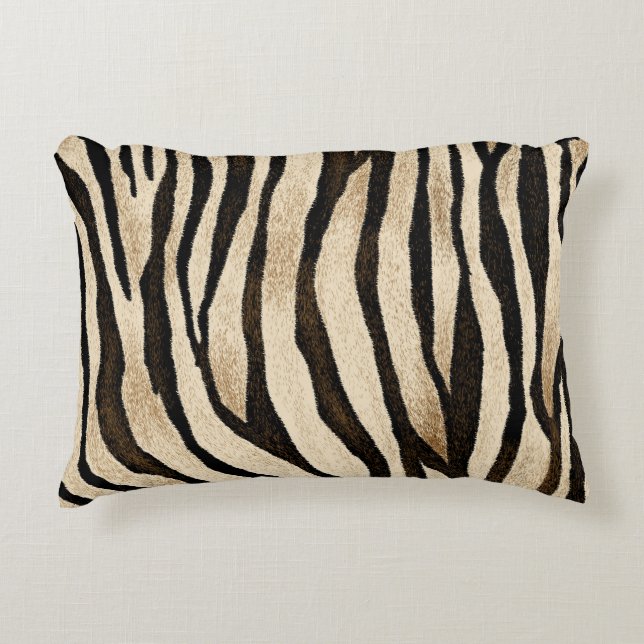Tiger Skin Seamless Texture Decorative Cushion (Front)
