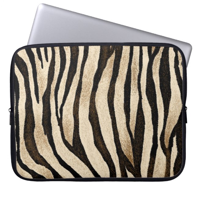 Tiger Skin Seamless Texture Laptop Sleeve (Front)