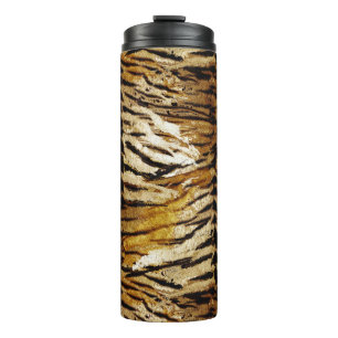 Tiger skin, stylish, tiger, striped, animal print, thermal tumbler