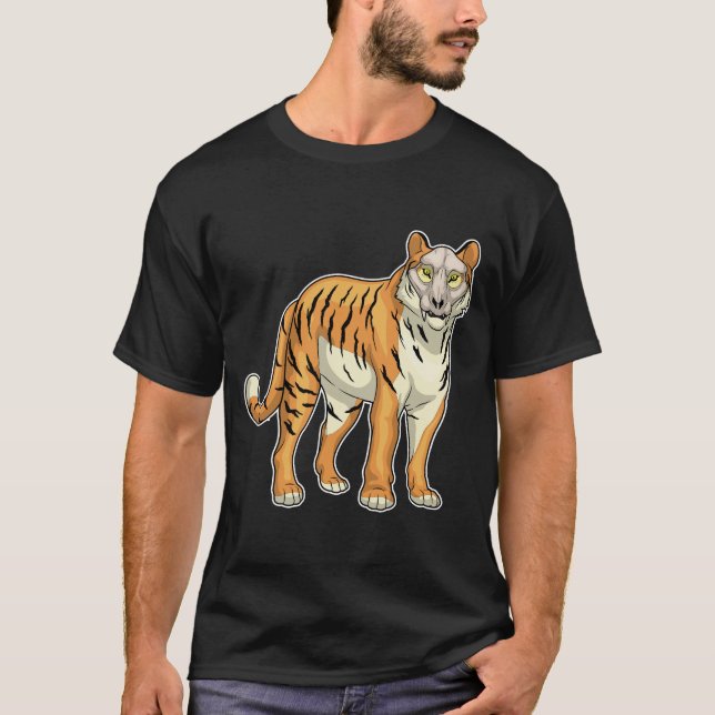 Tiger Skull Mask T-Shirt (Front)
