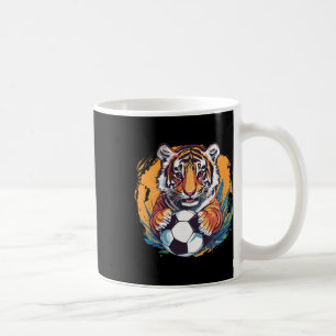 Tiger Soccer Byll Fierce Jungle Animal Coffee Mug