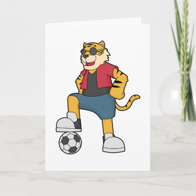 Tiger Soccer player Soccer Card (Front)
