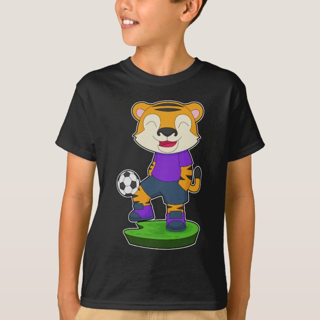 Tiger Soccer player Soccer T-Shirt (Front)