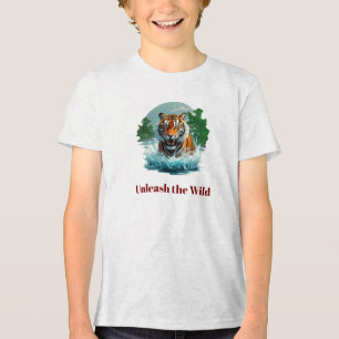 Tiger Splash: Fierce River Roar T-Shirt Collection Tri-Blend Shirt