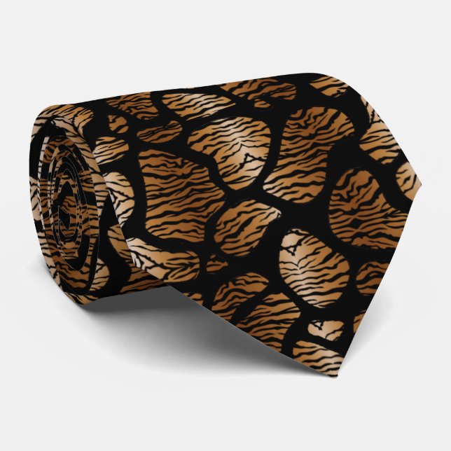 Tiger stains tie (Rolled)