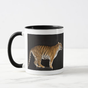 Tiger standing on platform mug