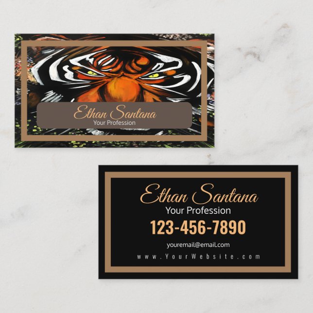 Tiger Stare Business Card (Front/Back)