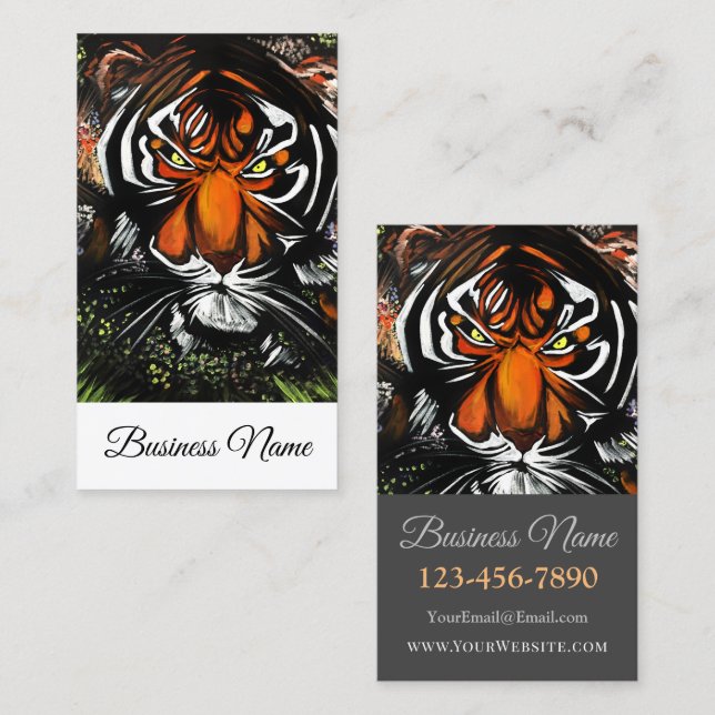 Tiger Stare Business Card (Front/Back)