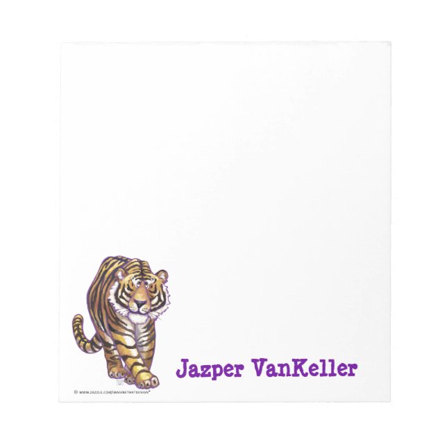 Tiger Stationery Notepad (Front)