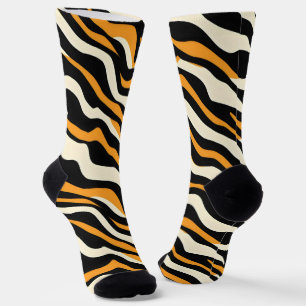 Tiger Stipes Pattern Socks