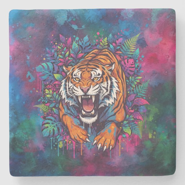 Tiger Stone Coaster (Front)