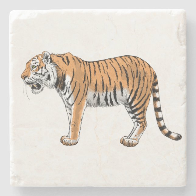 Tiger Stone Coaster (Front)