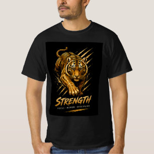 Tiger Strength Motivational Animal Shirt 🐯
