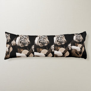 Tiger Strings – Elegant Musical Art Body Cushion