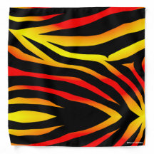 Tiger Stripe Animal Print Pattern Bandana