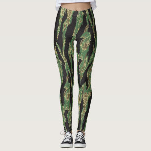 Tiger Stripe Camouflage Leggings