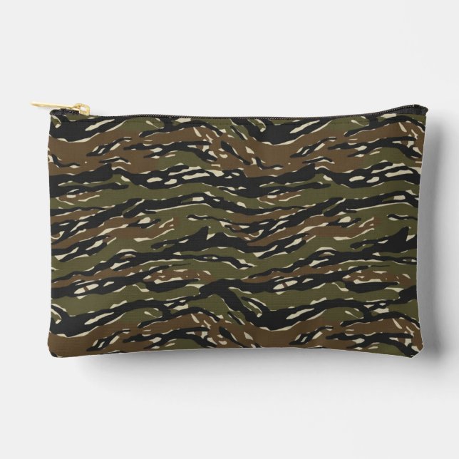 Tiger Stripe Camouflage Pattern Accessory Pouch (Front)