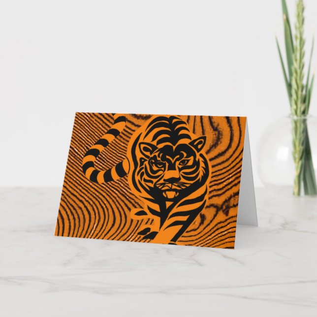 tiger stripe card (Front)