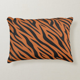 Tiger Stripe Fur Pattern Decorative Cushion