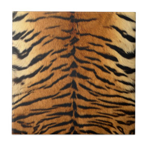 Tiger Stripe Fur Print Tile