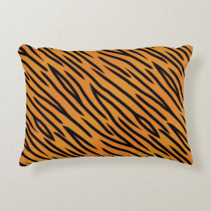 Tiger Stripe Pattern Decorative Cushion