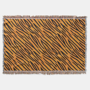 Tiger Stripe Pattern Throw Blanket