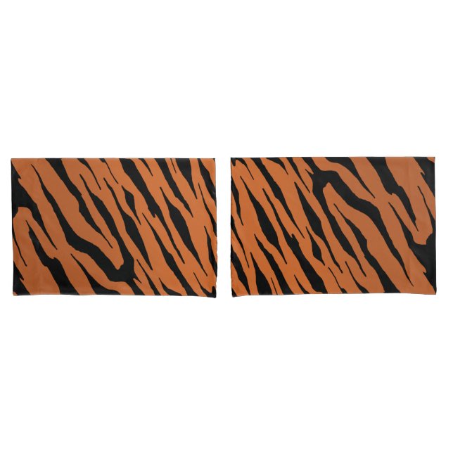 Tiger Stripe Pillow Cases (Pair) (Front-Set)