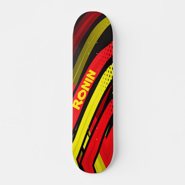 Tiger Stripe Skateboard (Front)