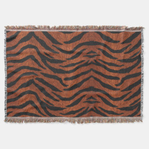 Tiger Stripe Wild Pattern Throw Blanket