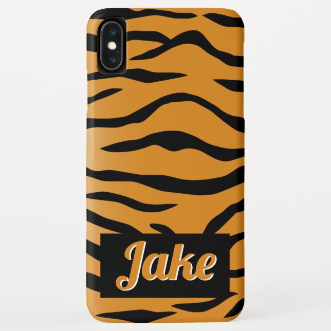 Tiger Striped Orange and Black Case-Mate iPhone Case (Back)