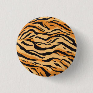 Tiger Stripes 3 Cm Round Badge