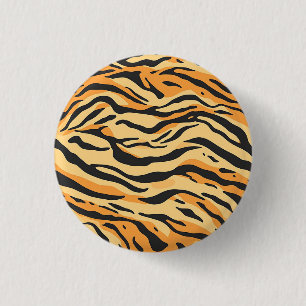 Tiger Stripes 3 Cm Round Badge