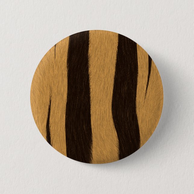 Tiger Stripes 6 Cm Round Badge (Front)