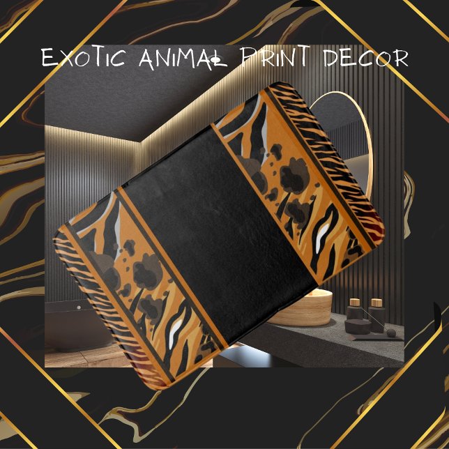 Tiger Stripes Animal Print  Bath Mat (Creator Uploaded)