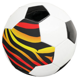 Tiger Stripes Animal Print Pattern Soccer Ball