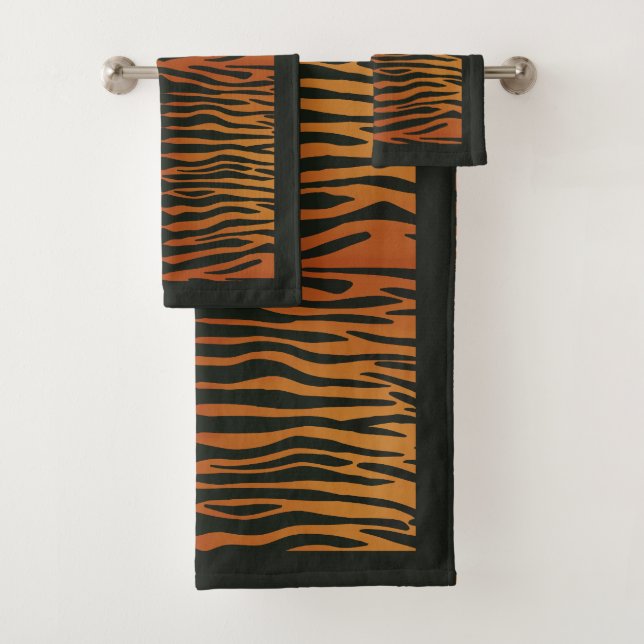 Tiger Stripes Bath Towel Set (Insitu)