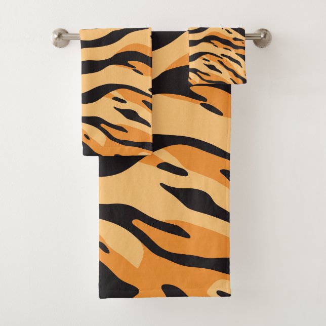 Tiger Stripes Bath Towel Set (Insitu)