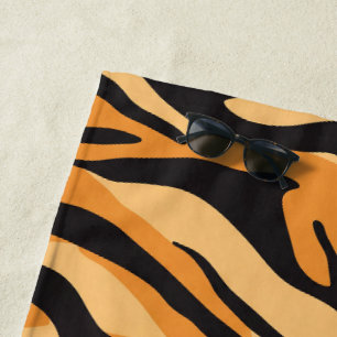Tiger Stripes Beach Towel