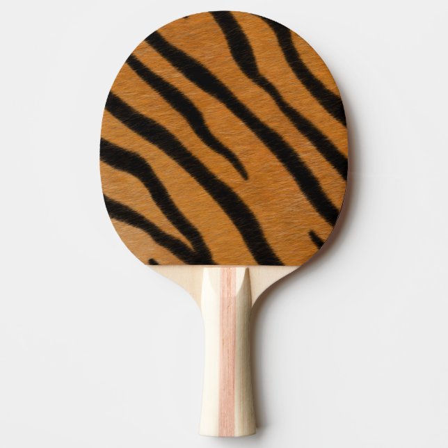 Tiger Stripes Exotic Animal Print Ping Pong Paddle (Front)