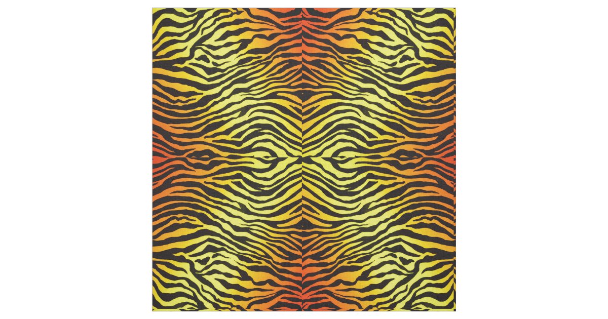 Tiger Stripes Fabric | Zazzle.co.uk