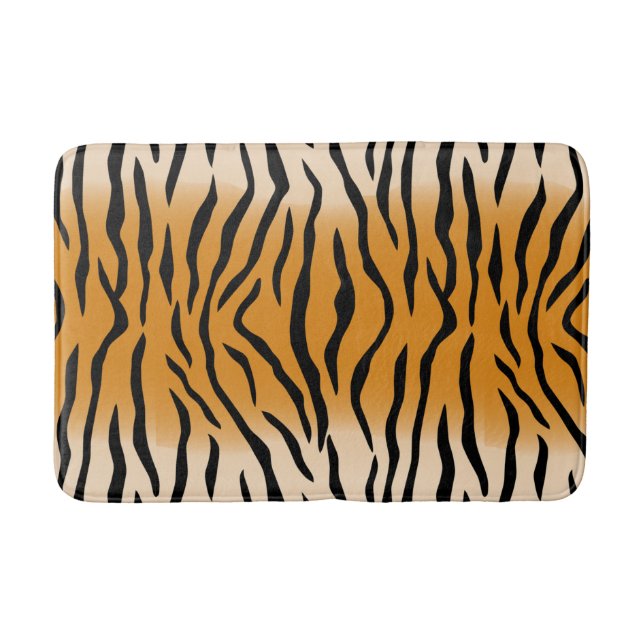 Tiger Stripes Pattern Bath Mat (Front)