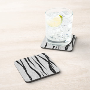 Tiger Stripes Pattern. Coaster