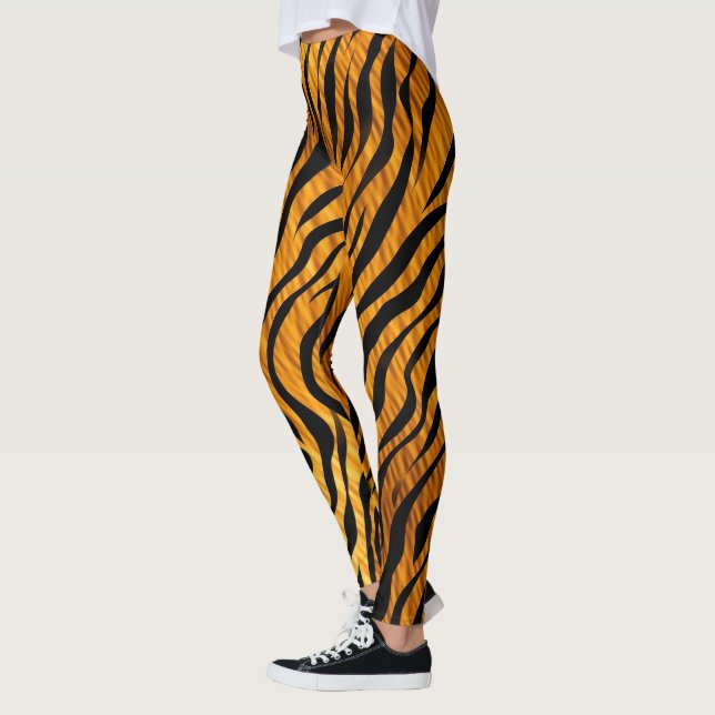 Tiger stripes pattern leggings (Left)